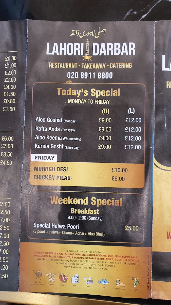 Lahori Darbar Restaurant Menu - Image 5
